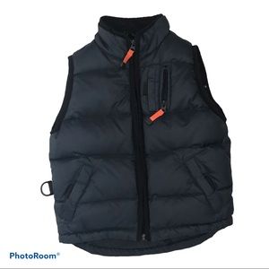 Gap Kids Puff Vest Fleece Lined Black
